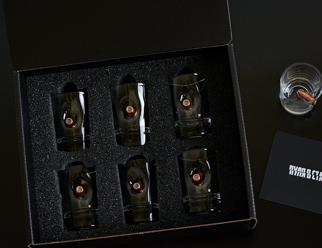 Набор рюмок "Shot" 6 x 40 мл (BOX) "Калашников". Фото № 1