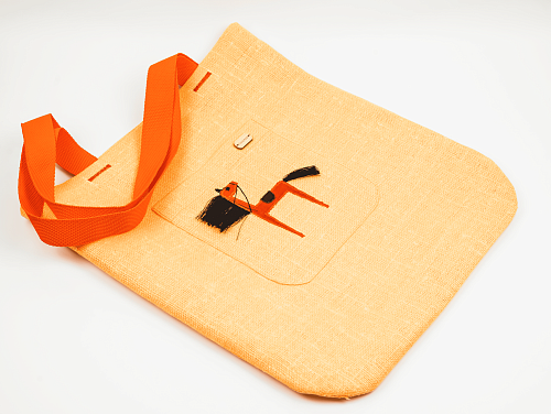 Сумка-оберег "Хранитель счастья" Hand made (лен/хлопок)