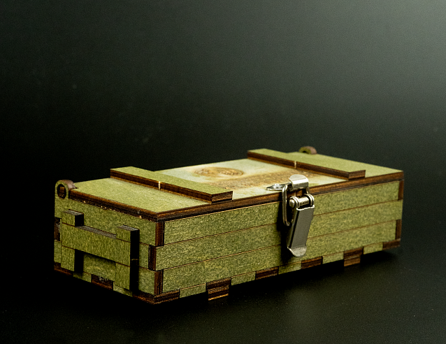 Ручка-патрон в деревянном ящике. Фото № 15