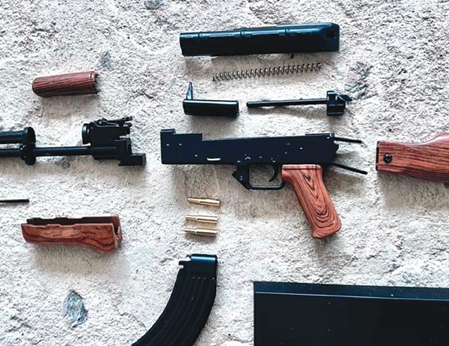 Сувенирное оружие макет АК-47 в ящике 29см ЛЮКС. Фото № 6