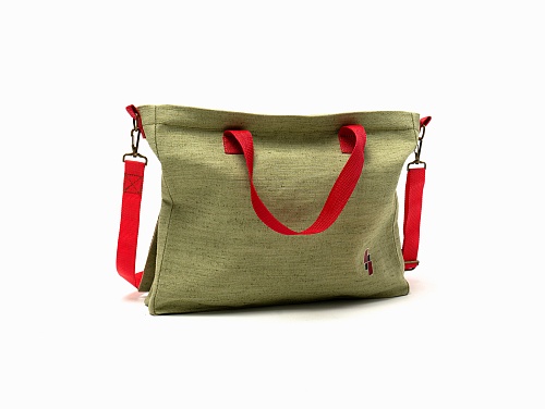 Сумка-шоппер "100% Легенда", брезент с длинной ручкой