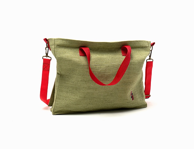 Сумка-шоппер "100% Легенда", брезент с длинной ручкой. Фото № 1