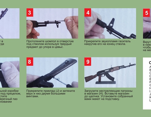 Сувенирное оружие макет АК-47 в ящике 29см ЛЮКС. Фото № 7