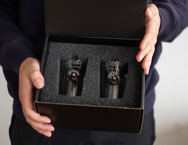 Набор Стаканы "Граненый" 2 х 250 мл (BOX) "Калашников". Фото № 1