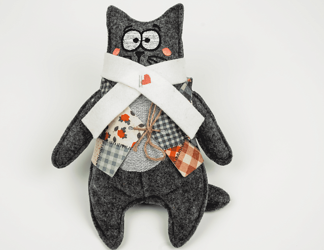 Игрушка из войлока "Ижевский кот". Фото № 2