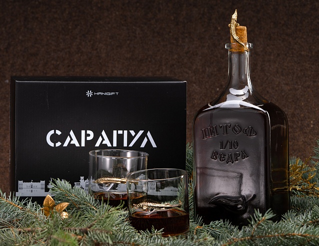 Набор Стаканов "Whiskey" 2 х 300 мл (BOX) "Сарапул". Фото № 1