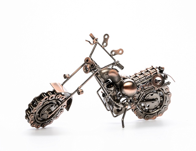 Сувенир метал. "Мотоцикл" большой. Фото № 1