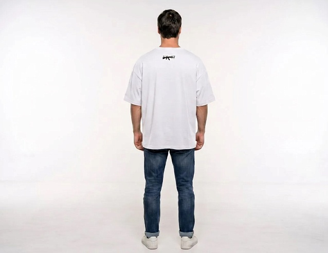 Футболка бланковая Oversize Premium белая "Цитата" (44-46\S). Фото № 2