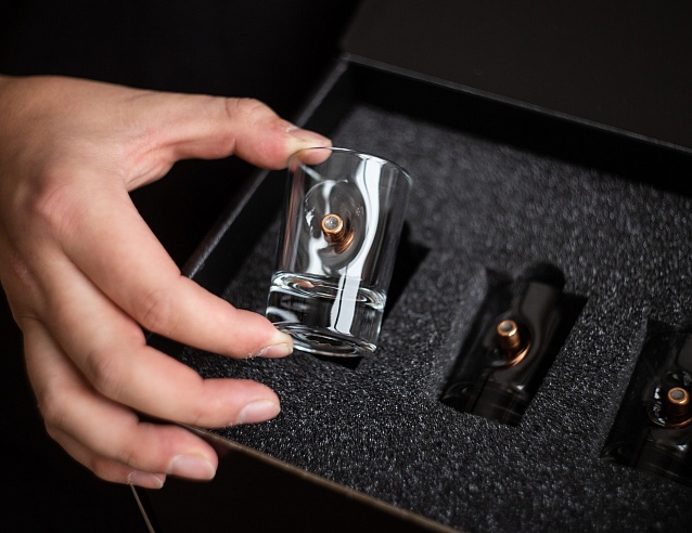 Набор рюмок "Shot" 3 x 40 мл (BOX) "Калашников". Фото № 1